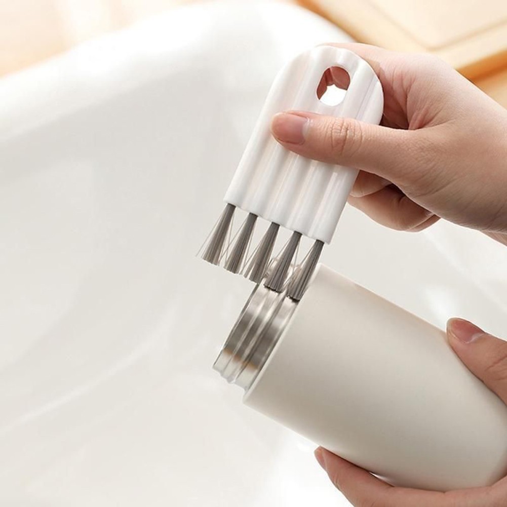 Cleaner Detail Brush White 10cm/4in 1x Polypropylene Plastic Brand New