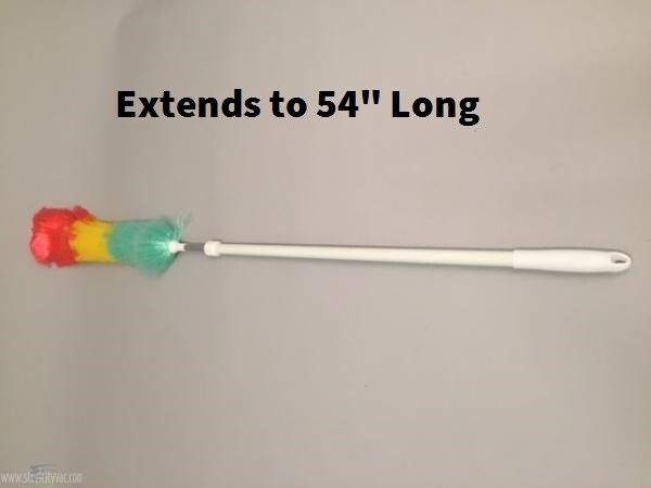 Lambskin RAINBOW DUSTER 54” Anti-Static Soft Fluffy Synthetic Flexible Head