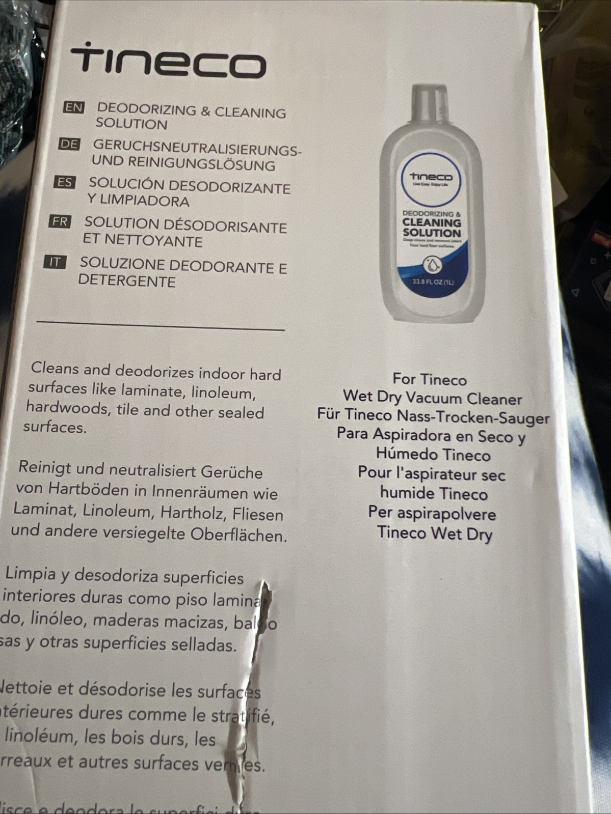Tineco Floor Deodorizing And Cleaning Solution (33.8 OZ) New Sealed