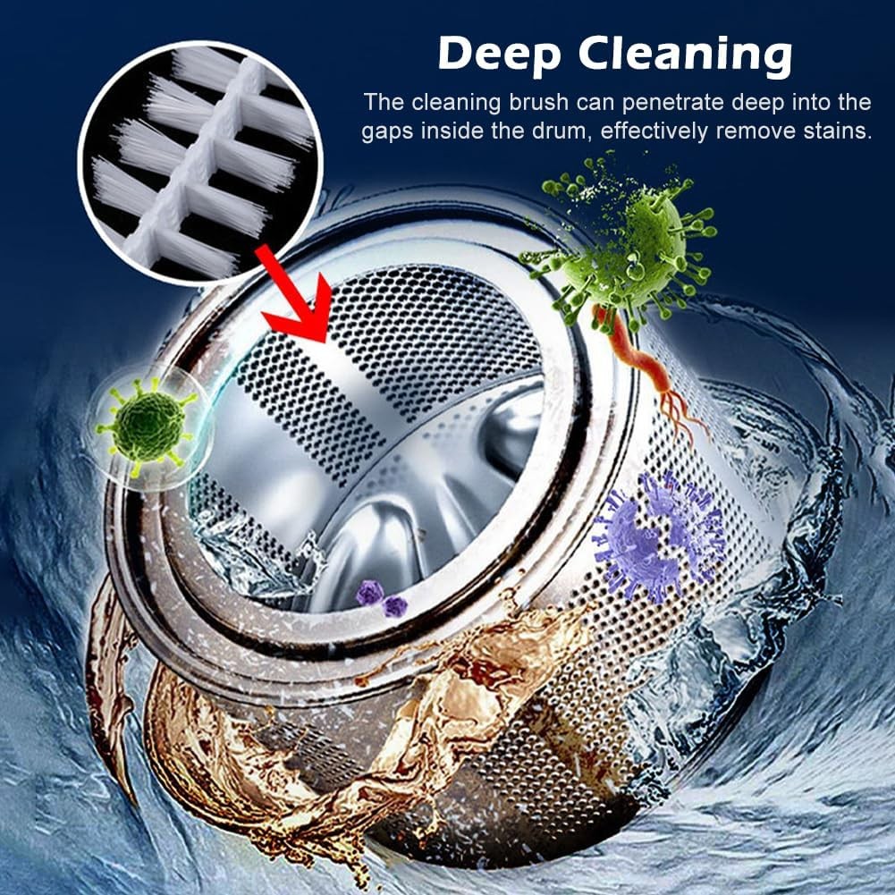 2pcs Washing Machine Cleaning Brushs, Flexible Bendable Slot Cleaning Brush 60cm