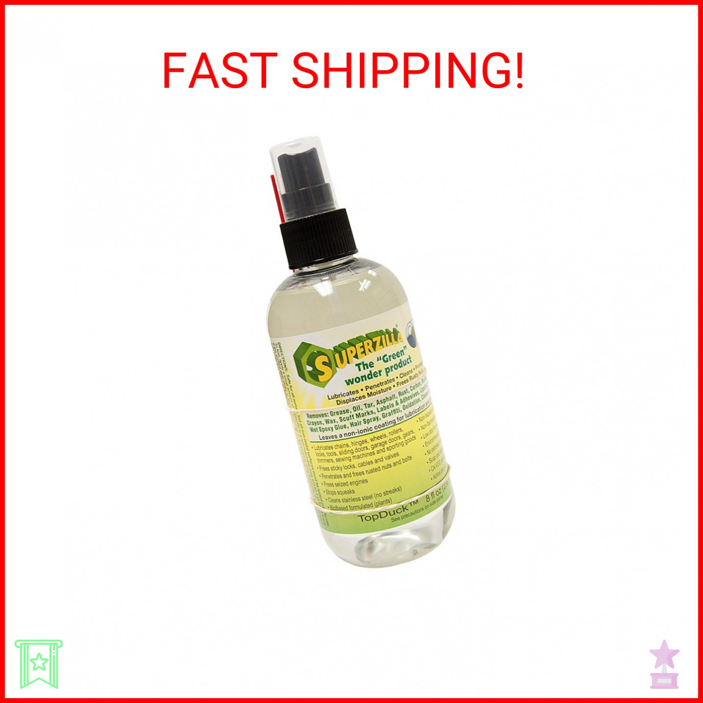 Superzilla – Powerful All-Purpose Cleaner and Lubricator – “The Green Wonder Pro