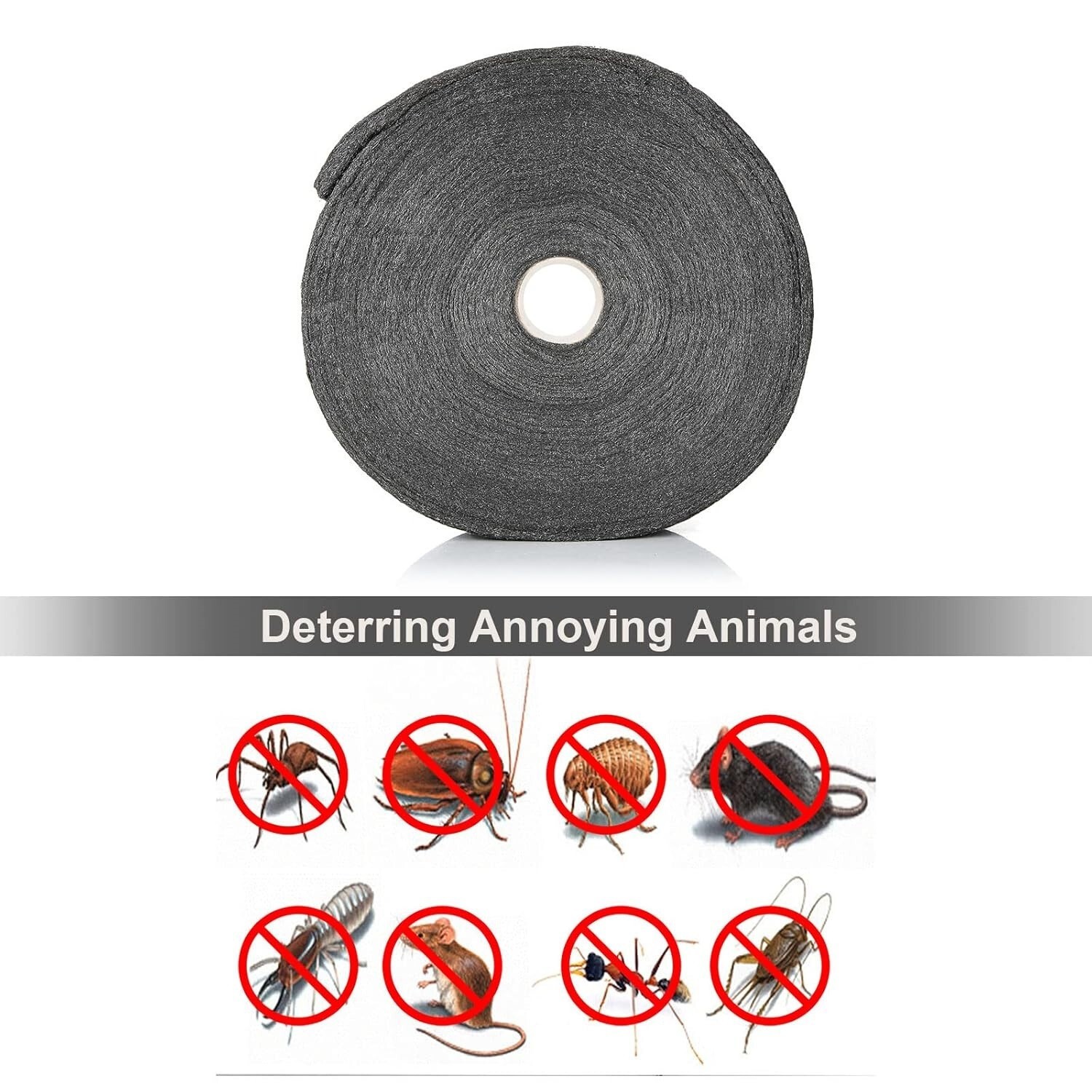 Steel Wool Roll Cleaning Polishing Hardware Cloth Filling Holes Cracks Vent Pipe
