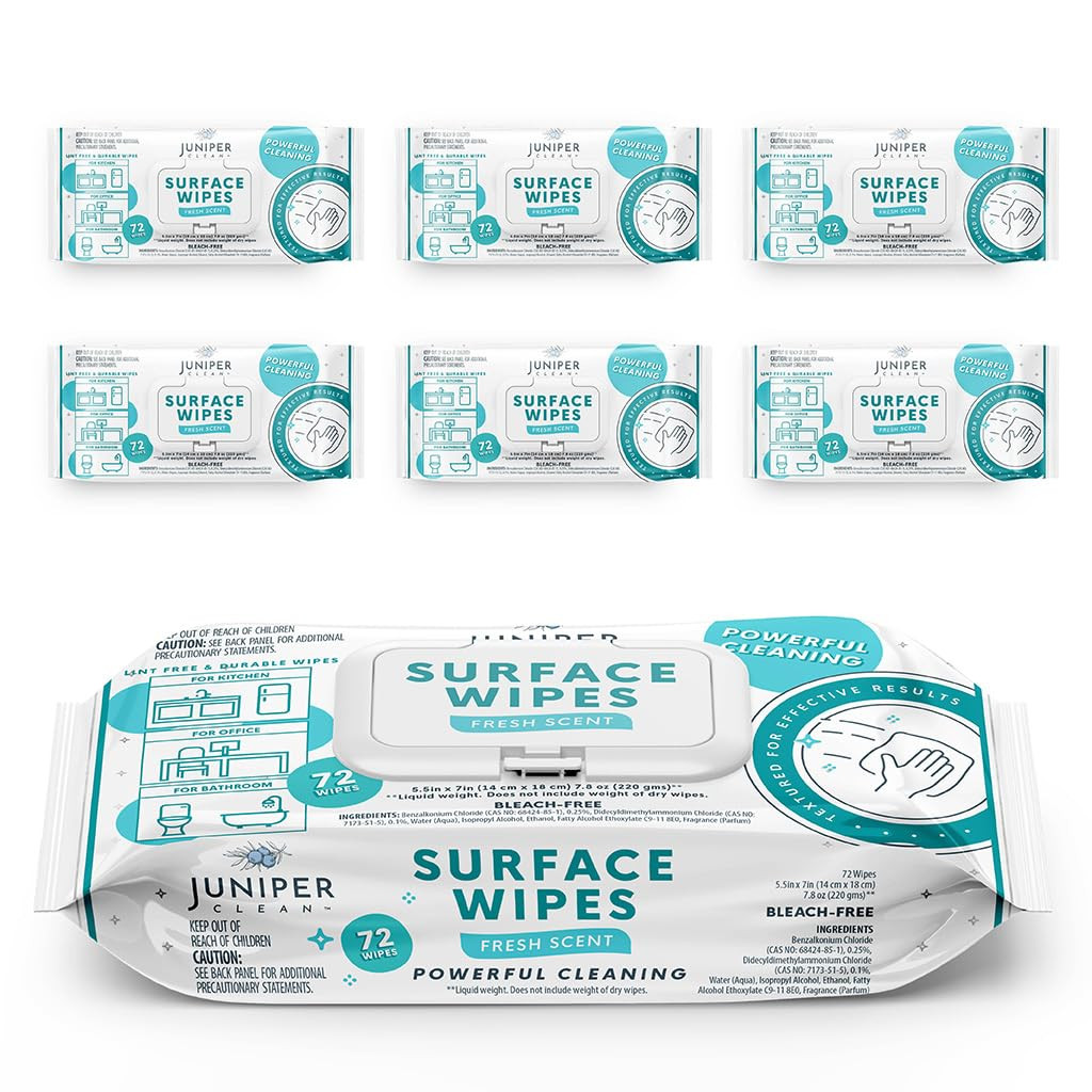 432 Count Surface Cleaning Wipes All Purpose Fresh Scent Durable and Effective