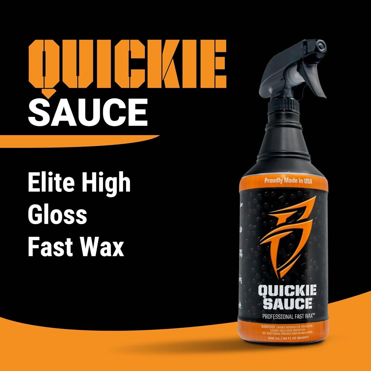 Quickie Sauce Premium High-Gloss Fast Wax, 32 Oz., for Boats, Rvs, Powersport Ve