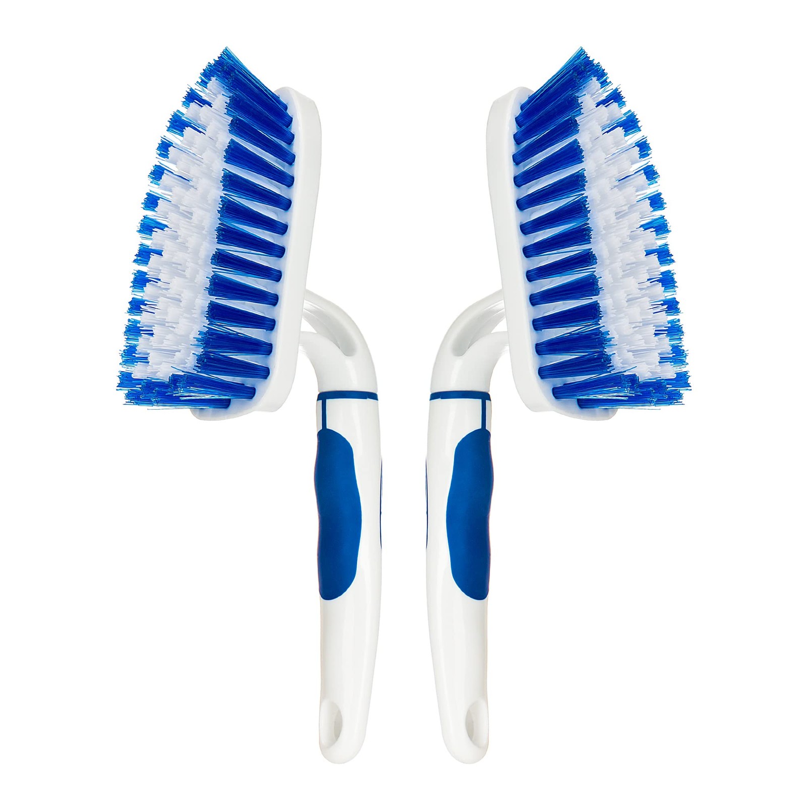 2-Pack Scrub Brush for Cleaning with Long Handle,Medium Firm Brush Bathroom C…