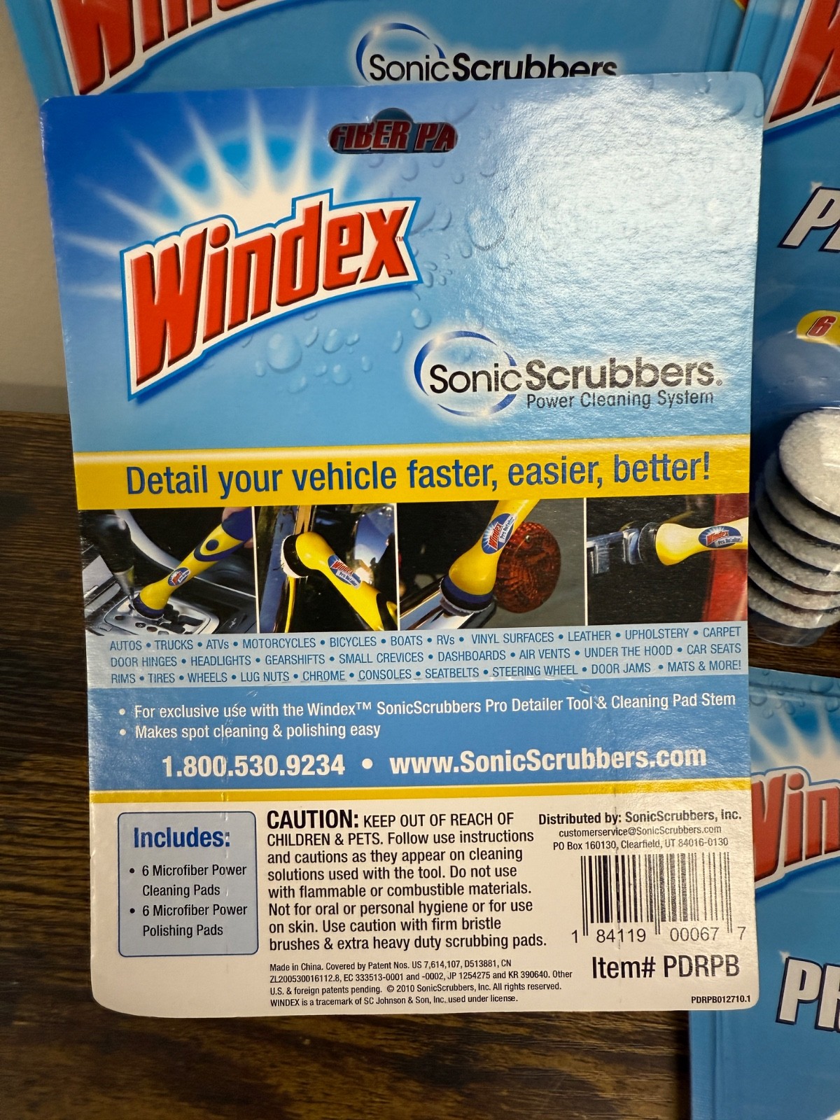 Lot of 4 Windex Sonic Scrubber Microfiber Pad Refills 12 Pc NEW