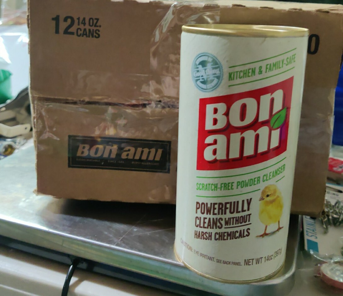 Bon Ami POWDER CLEANSER 14 oz. No Scent Cleaner Kitchen Bath Surfaces 04410 NEW!