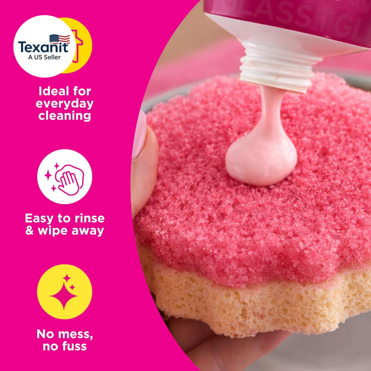 The Pink Stuff the Miracle Squeezable Cleaning Paste 300G Easy to Rinse Multi Pu