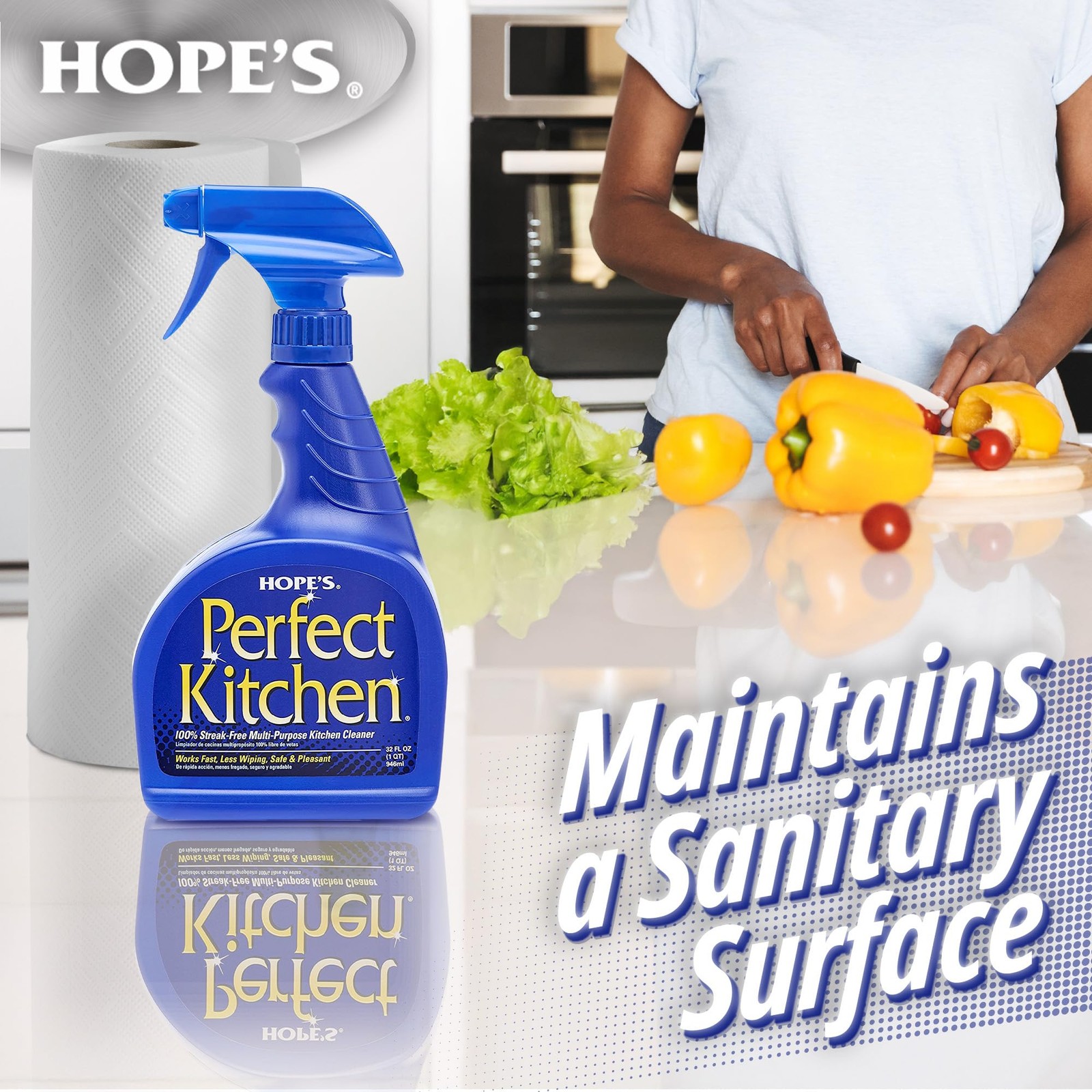 Perfect Kitchen Cleaner Spray – 32 Oz No-Residue All Purpose Cleaning Spray -…