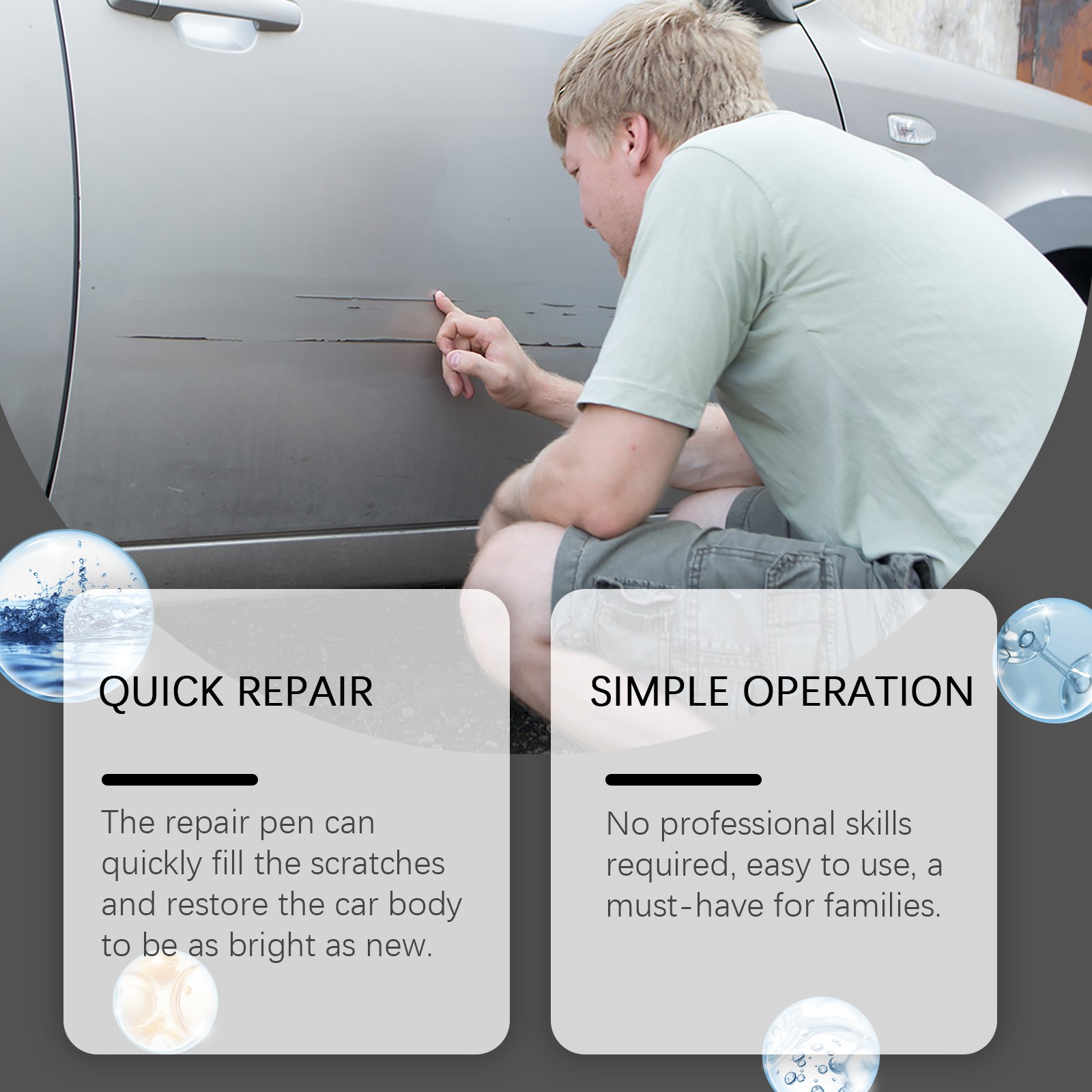 Scratch Repair Pen Car Paint Touch Up Pen Scratch Filler Clear Coat