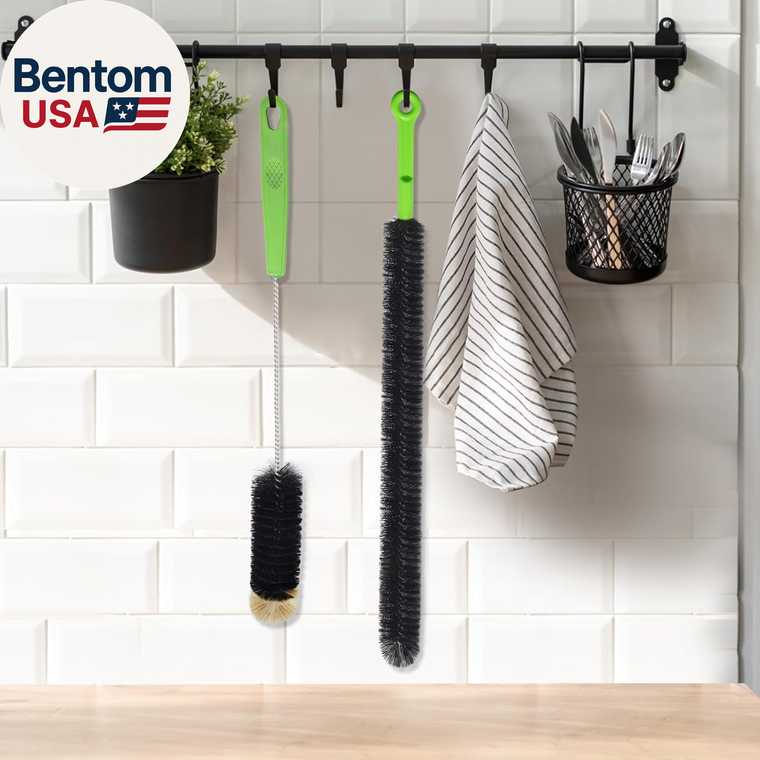 2 Pcs 17” Flexible Sink Drain Cleaner Brush Long Pipe Cleaner Brush for Cleaning