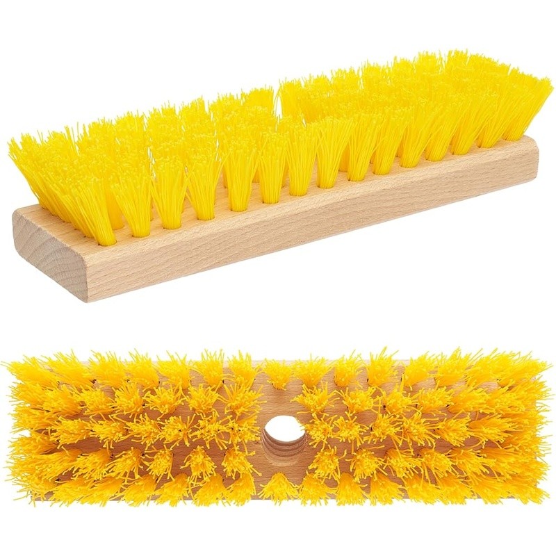 Durable Polypropylene Stiff Bristle Scrub Brush Head Cleaning Rough Surfaces New