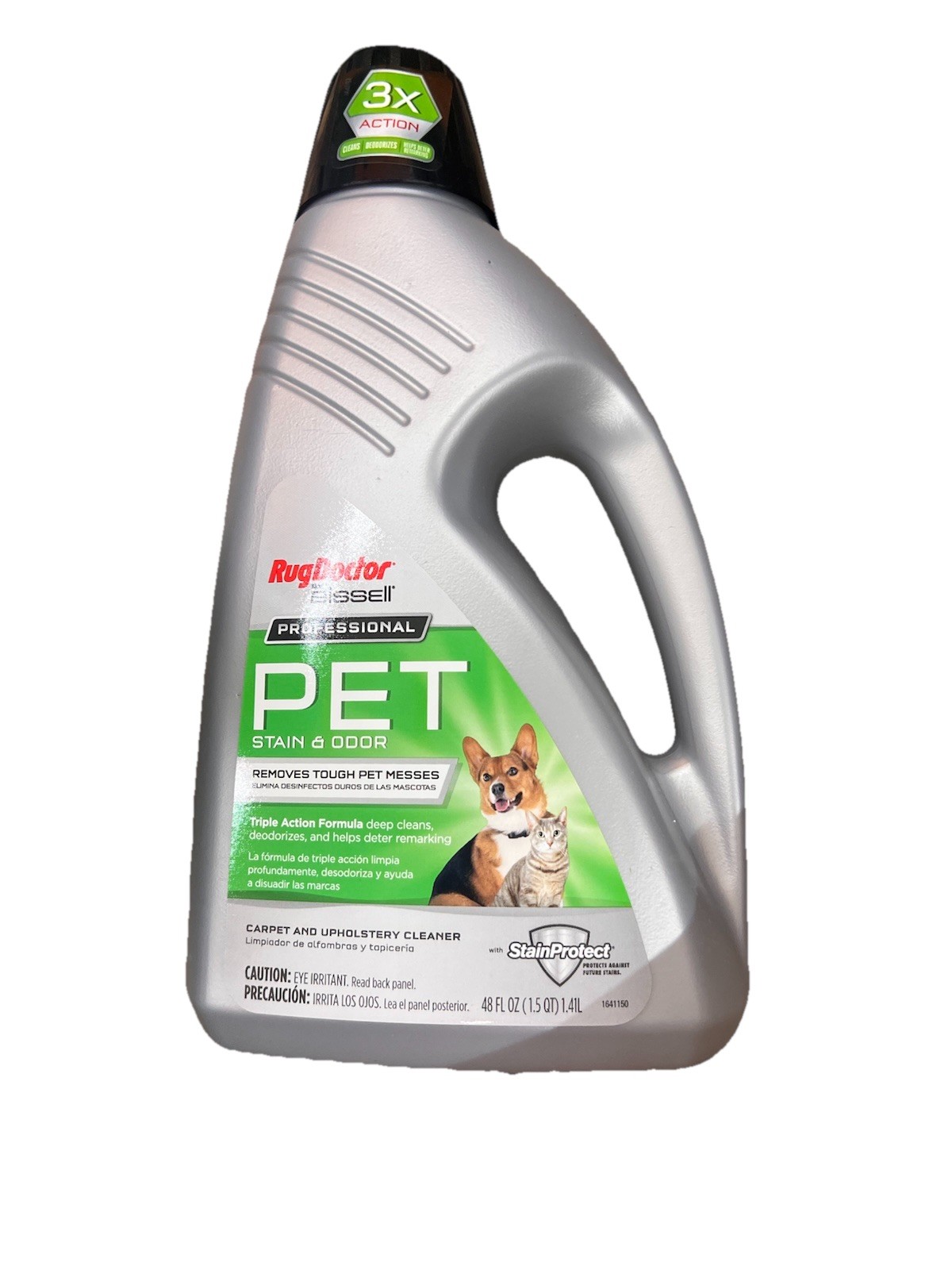 Rug Doctor Bissell Pet Stain Carpet Cleaner 48 oz Liquid Concentrated 3x Action