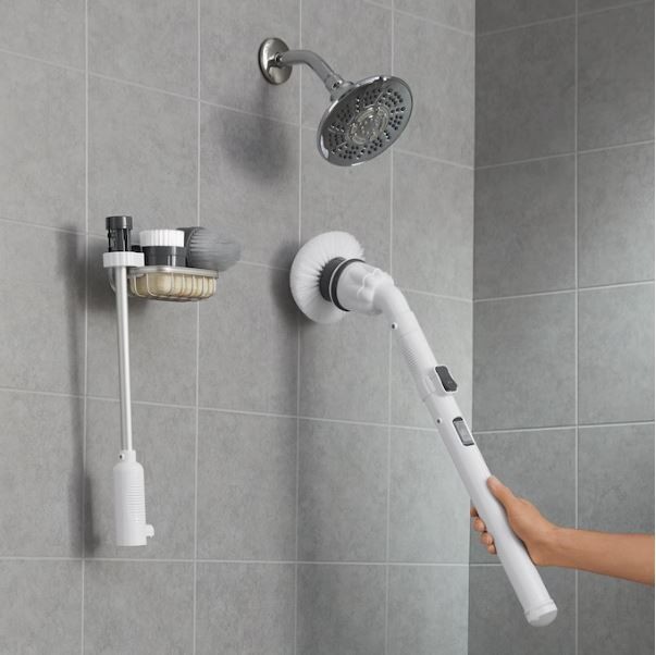 Scrubtastic Spin Scrubber with 3 Rotating Brush Heads – Free Shipping
