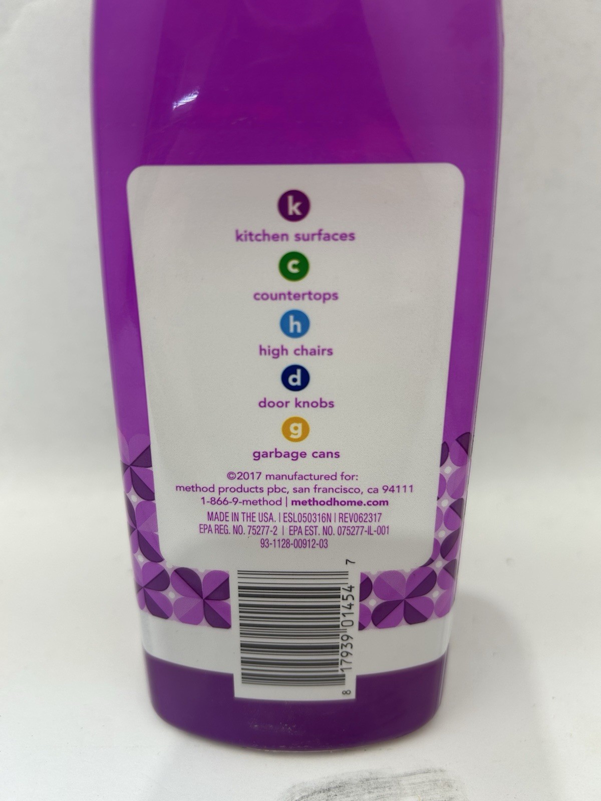 (12) Method 01454EA 28 oz. Antibac All-Purpose Cleaner Spray – Wildflower New JD
