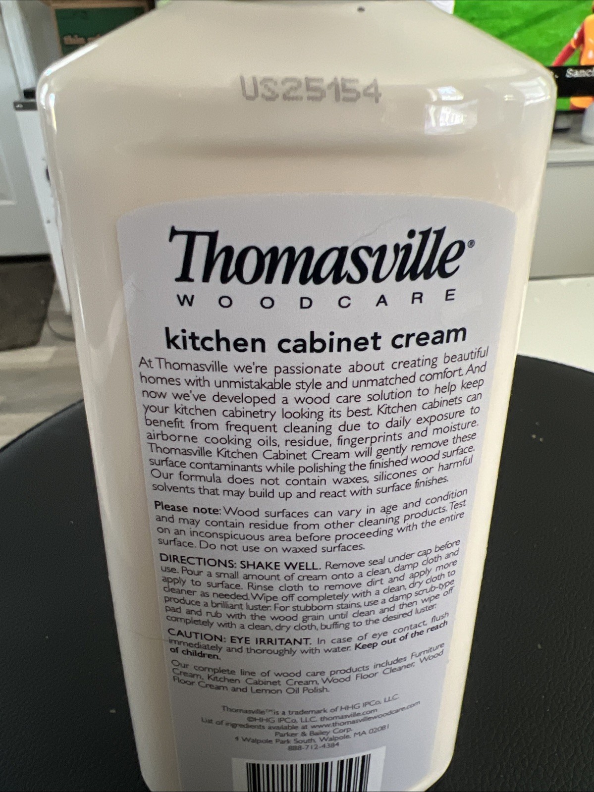 Thomasville Wood Care KITCHEN CABINET CREAM Cleans Shines Protects Restores 12oz