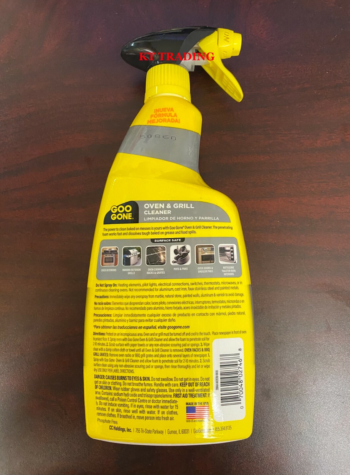 GOO GONE OVEN & GRILL Crates Pots Grease CLEANER Surface Safe 28oz New Improved