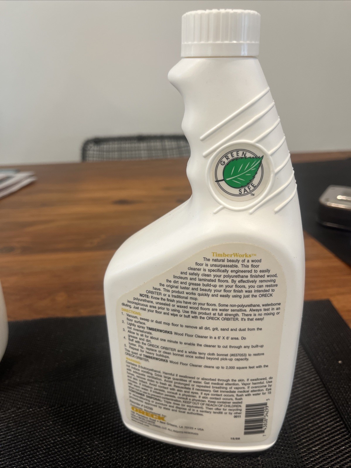 New Oreck Wood Floor Cleaner Industrial Strength 32 Oz Bottle 600000391