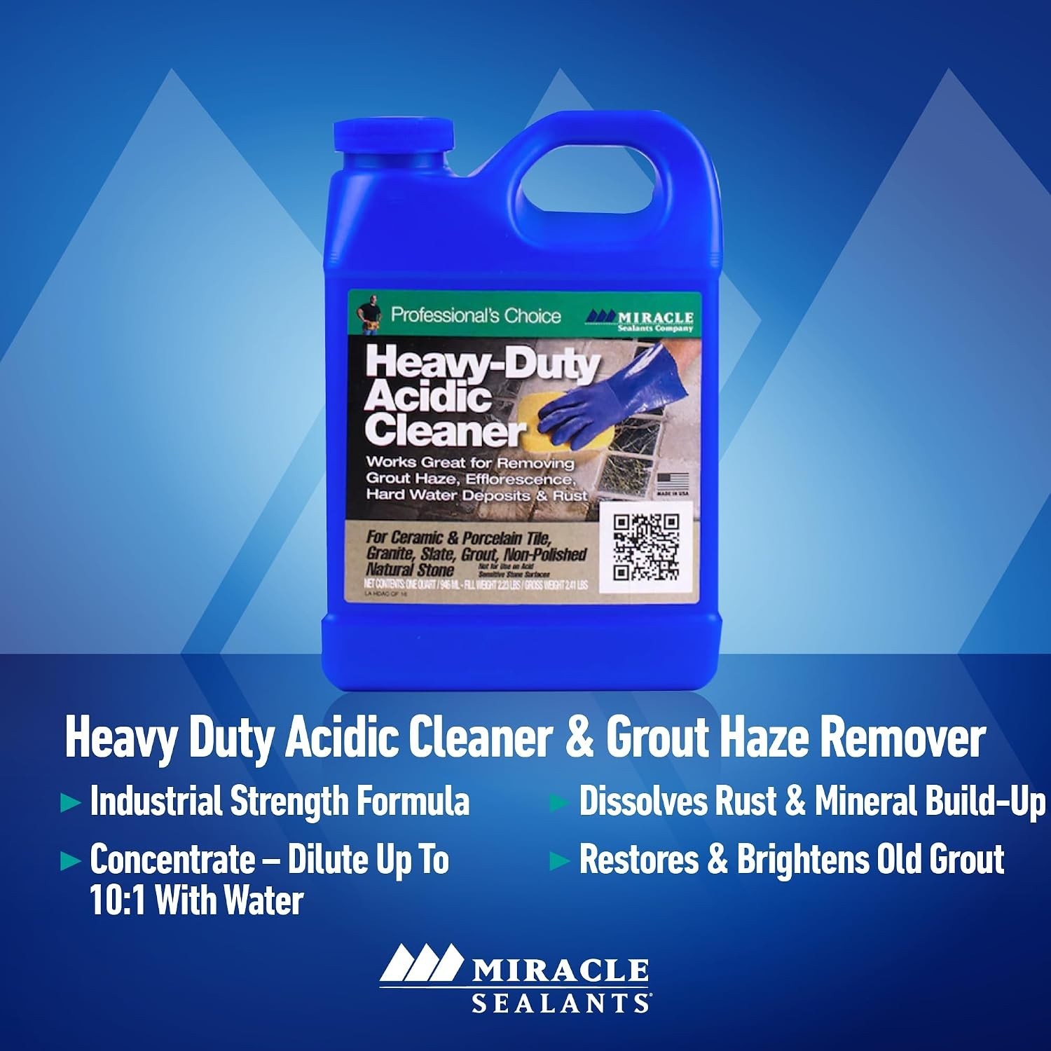Grout Haze & Rust Stain Remover, Interior & Exterior