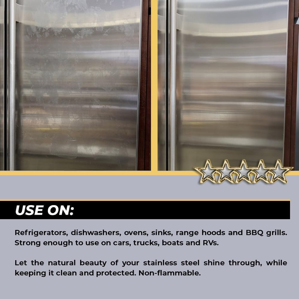 , SP 01506 Stainless Steel Cleaner and Polish for Appliances, 16 Oz