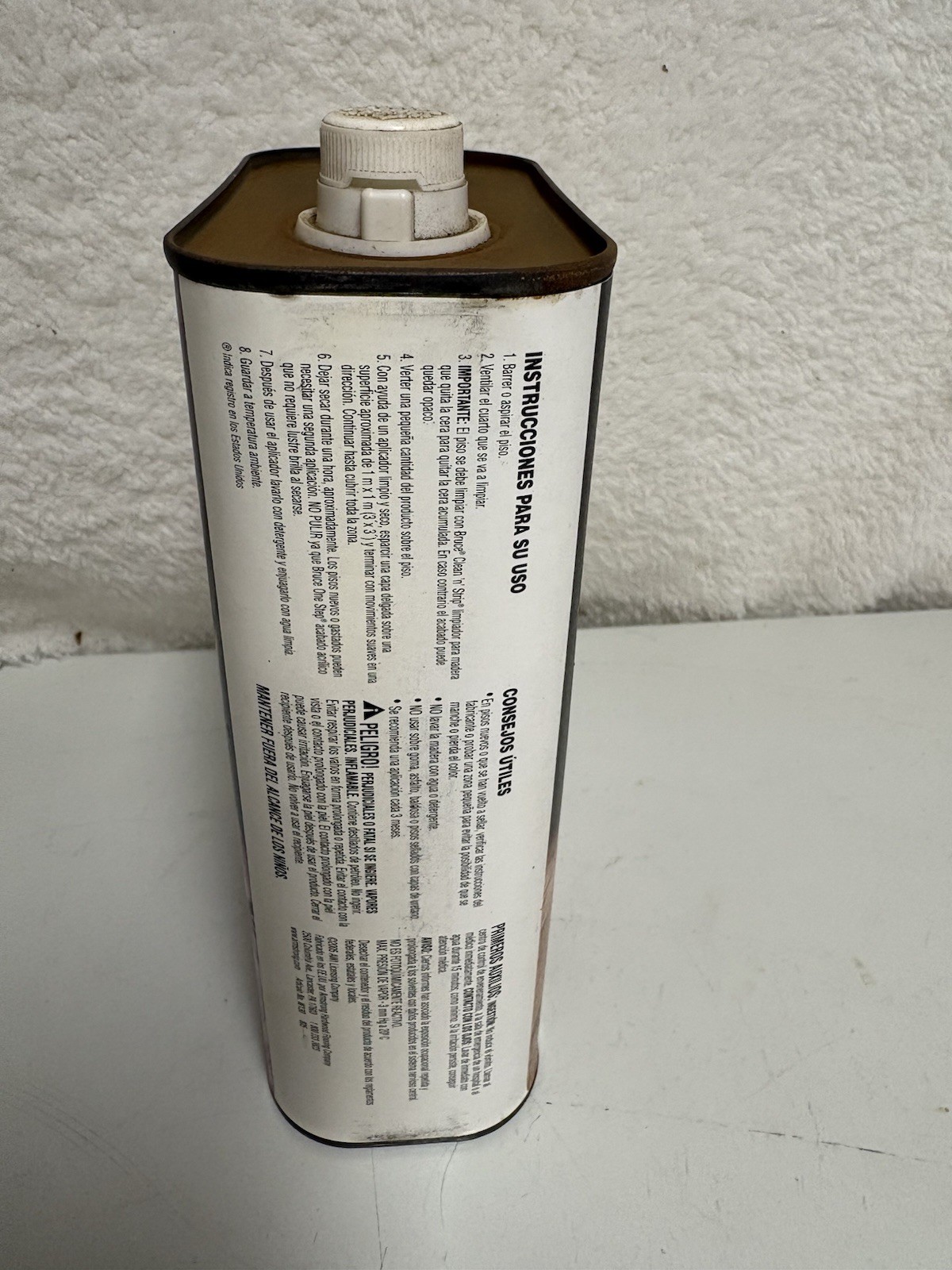 Bruce One Step No-buff Acrylic 32 Oz For Wax Finish Hardwood Floors HTF