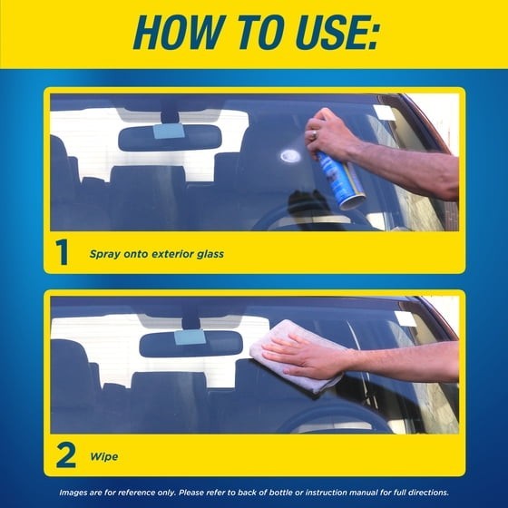 (2 pack) RainX 2 in 1 Glass Cleaner and Rain Repellent, 18 Ounce Aerosol