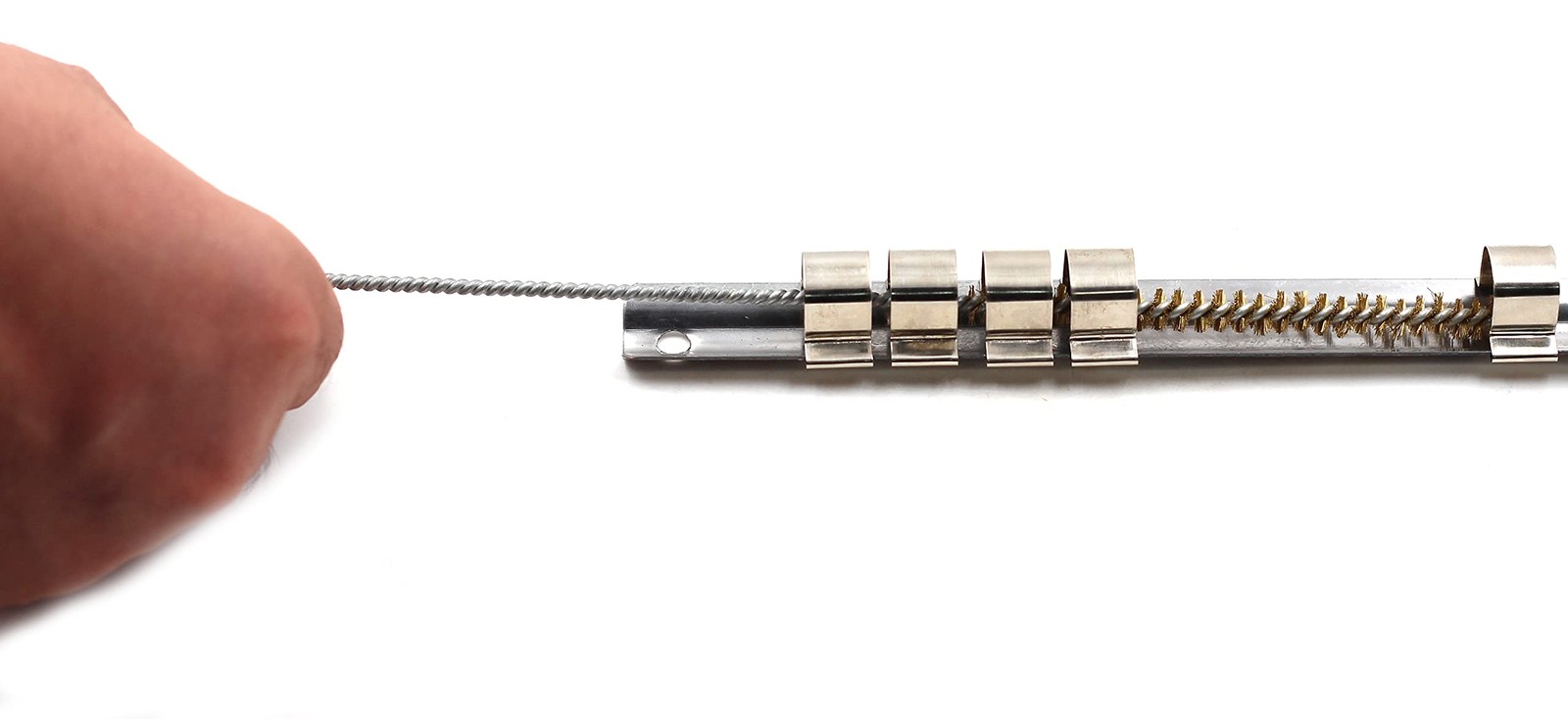10 Pcs 6mm Diameter Brass Wire Tube Brush Cleaning Tool 30cm Length