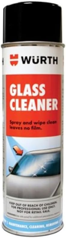 Wurth Glass Cleaner 19oz Ammonia-Free Streak-Free Foam Spray 2 Pack