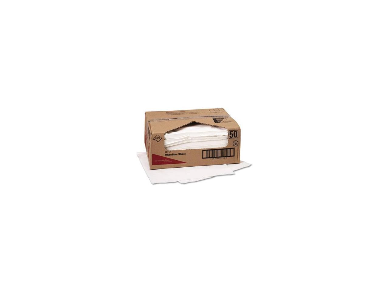 WYPALL X70 Wipers, Flat Sheet, 14 9/10 x 16 3/5, White, 300/Carton