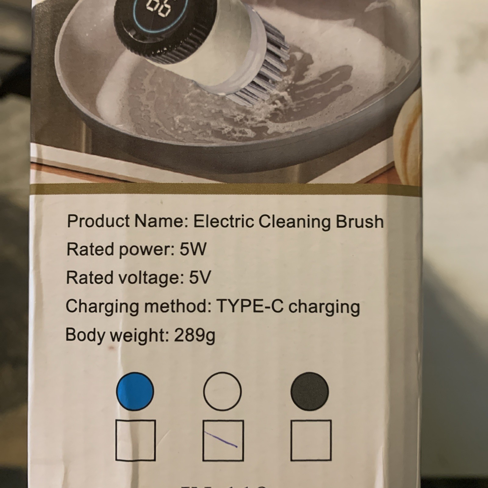 Cordless Electric Spin Scrubber 3-Speed Power Cleaning Brush w/Battery Display