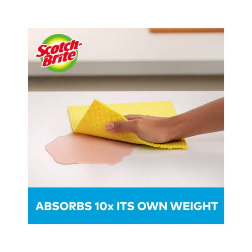 Scotch-Brite 9055 Sponge Cloth, 6.8 x 7.8 In., 2-Pk. – Quantity 12