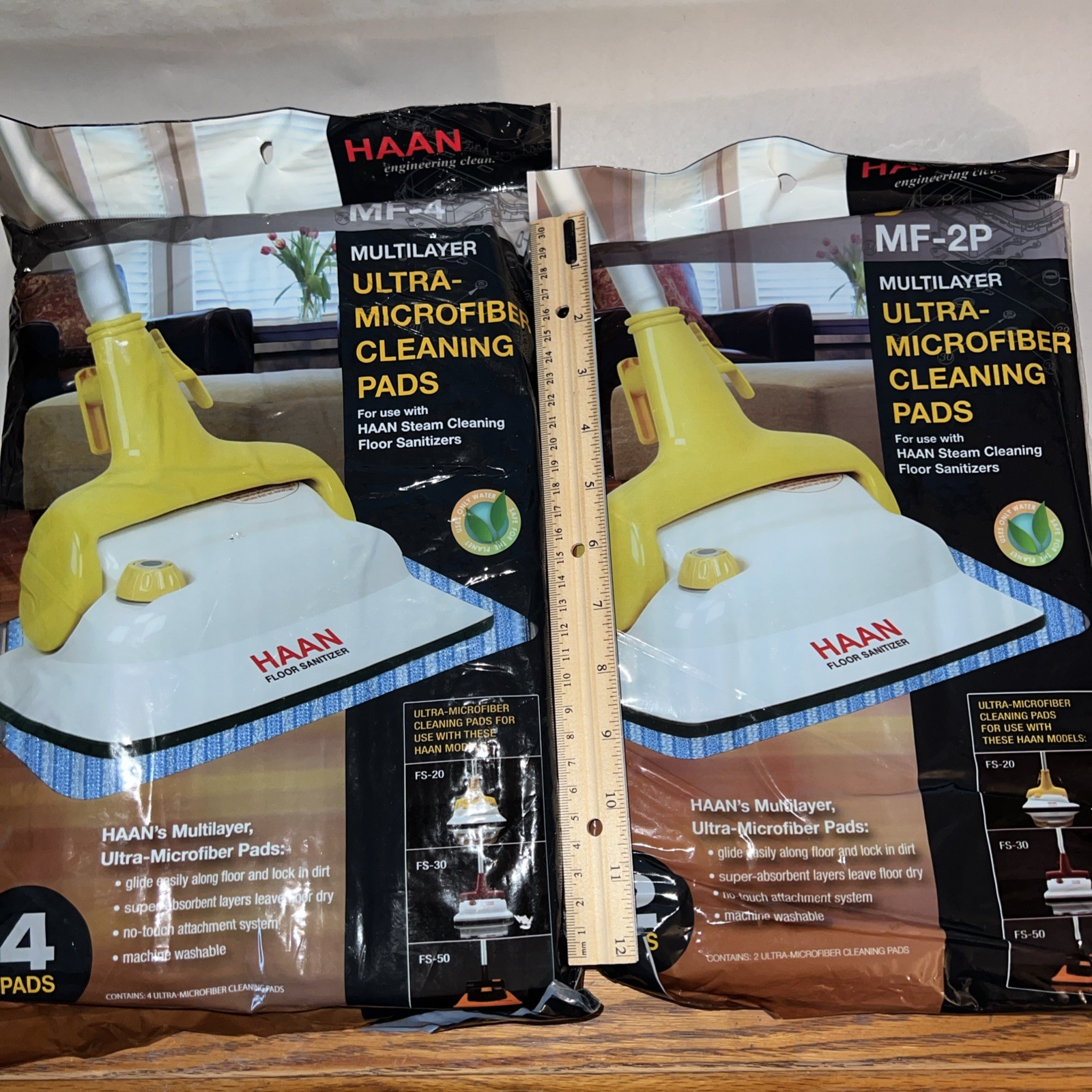 New. HAAN Cleaning Pads. 6 Total. ( 1 Pkg of 4, 1 Pkg of 2).