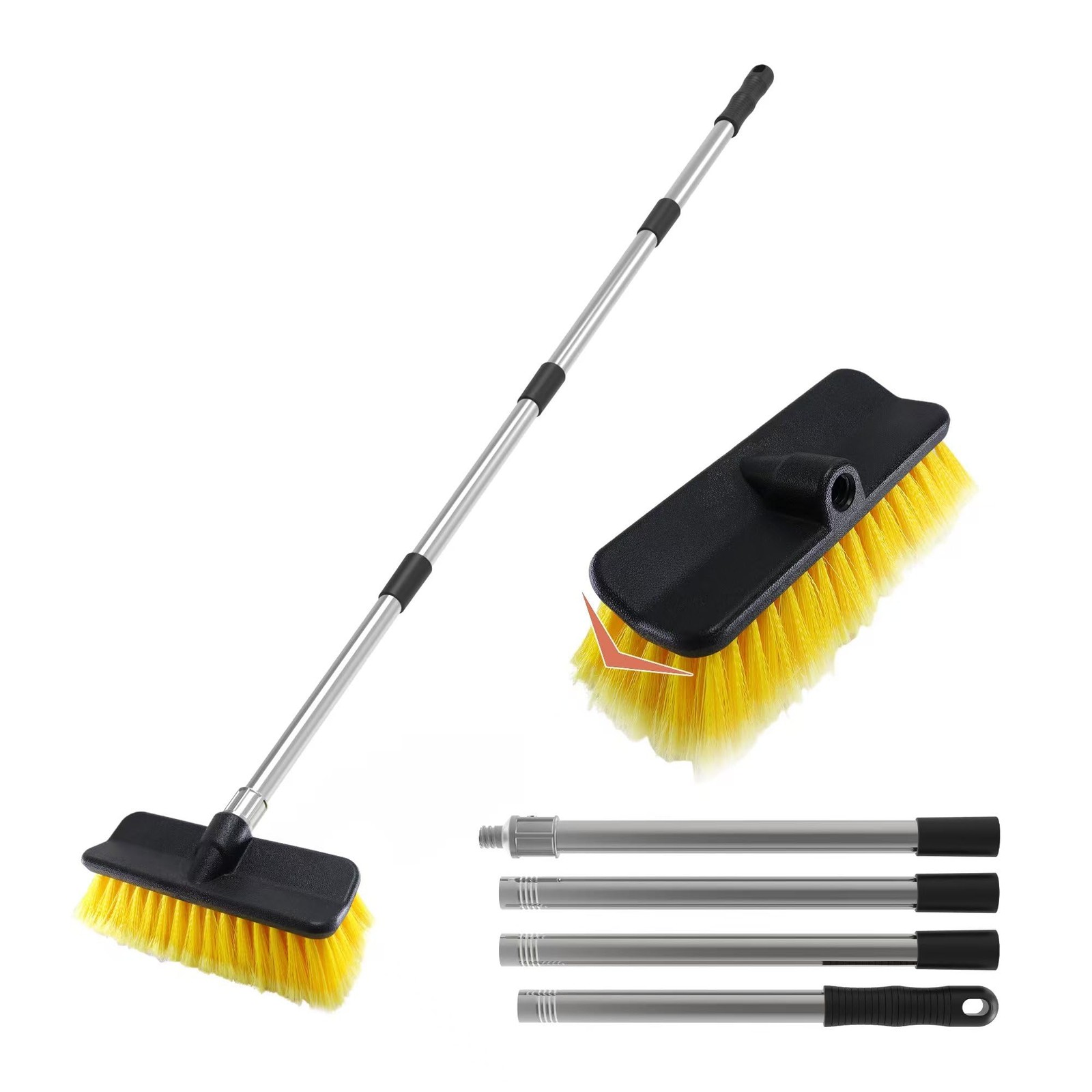 Cepillo para Lavado de Coche de 140 CM para Paneles Solares y Pisos Pro