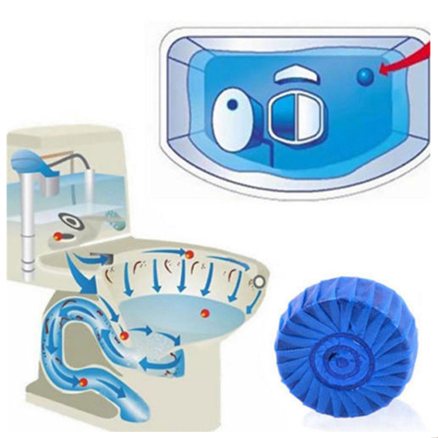 72 Tabs Homenite Automatic Toilet Bowl Cleaner Bleaches & Blue (Total 18 Pks)