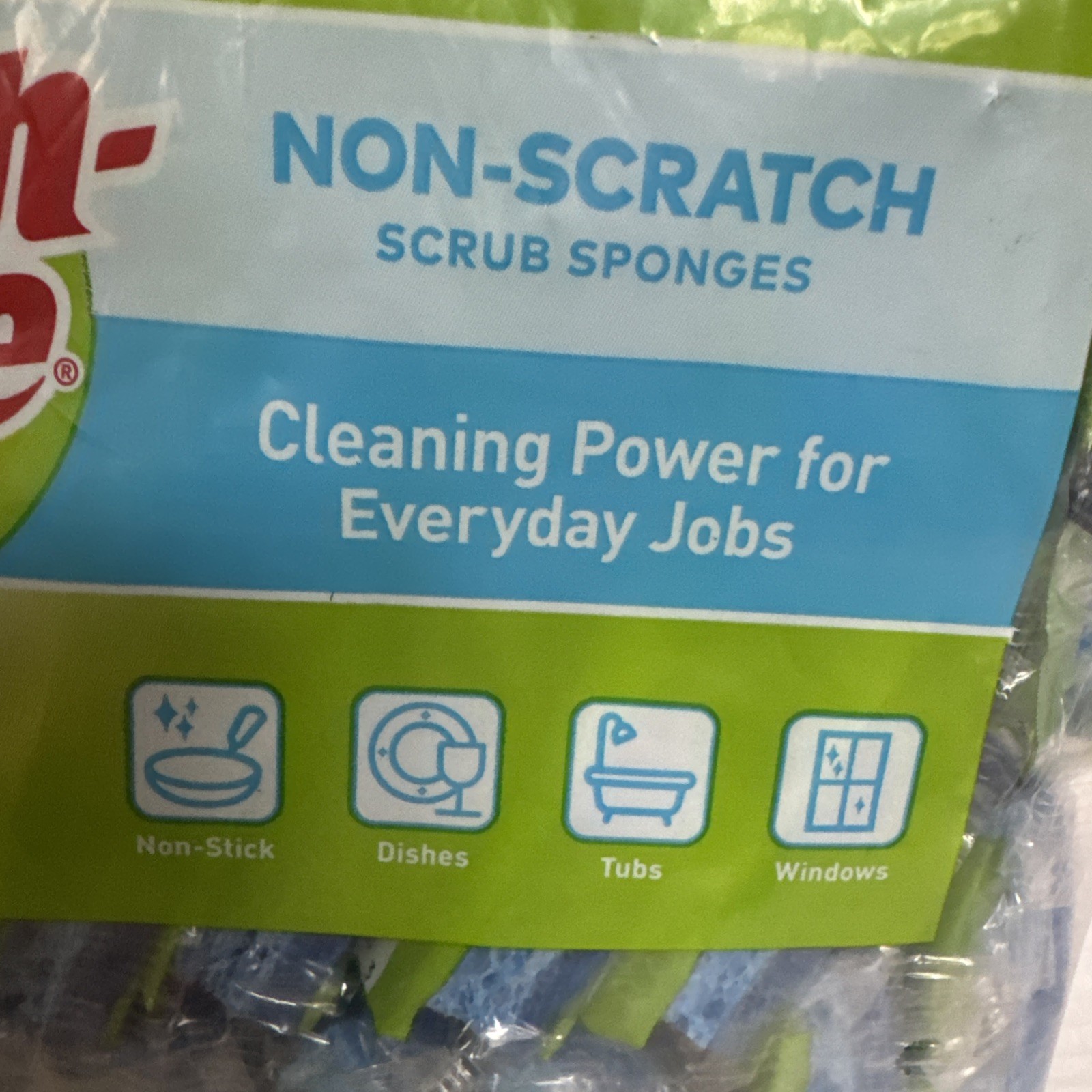 Scotch-Brite Non Scratch Scrub Sponges 21 Individually Wrapped Everyday Use