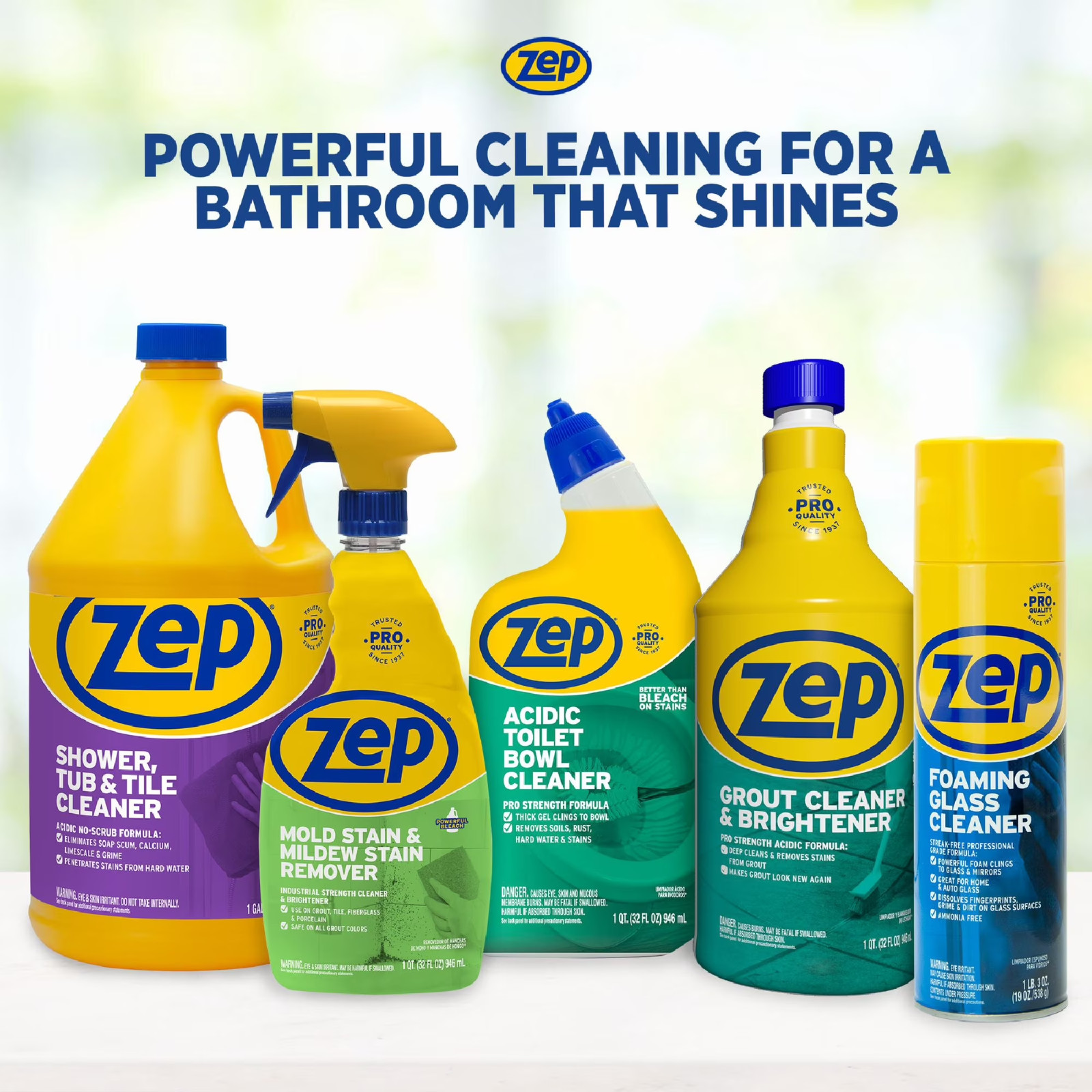 Zep Pro Strength Acidic Toilet Bowl Cleaner 32oz Wintergreen Fragrance Heavy Dut