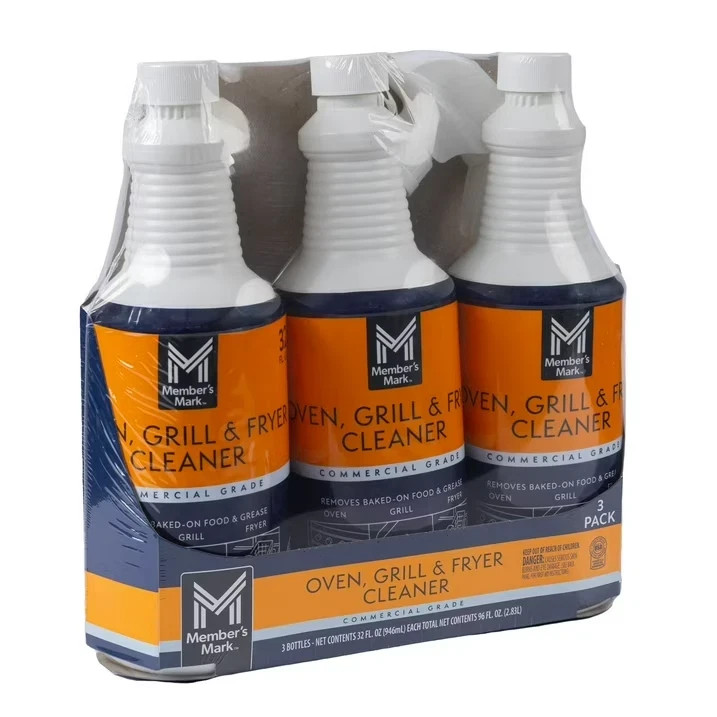Member’s Mark Commercial Oven, Grill and Fryer Cleaner, 32 oz., 3 pack.