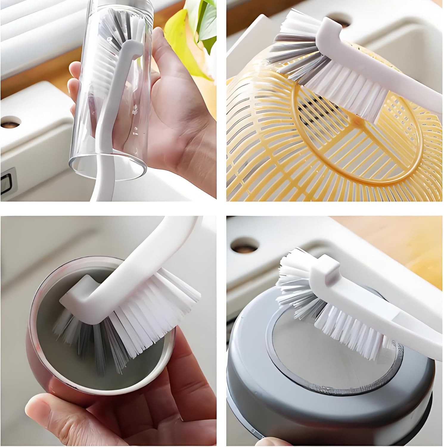 Crevice Cleaning Brush 12Pcs Hard Bristle Deep Cleaning Brushes Supplies