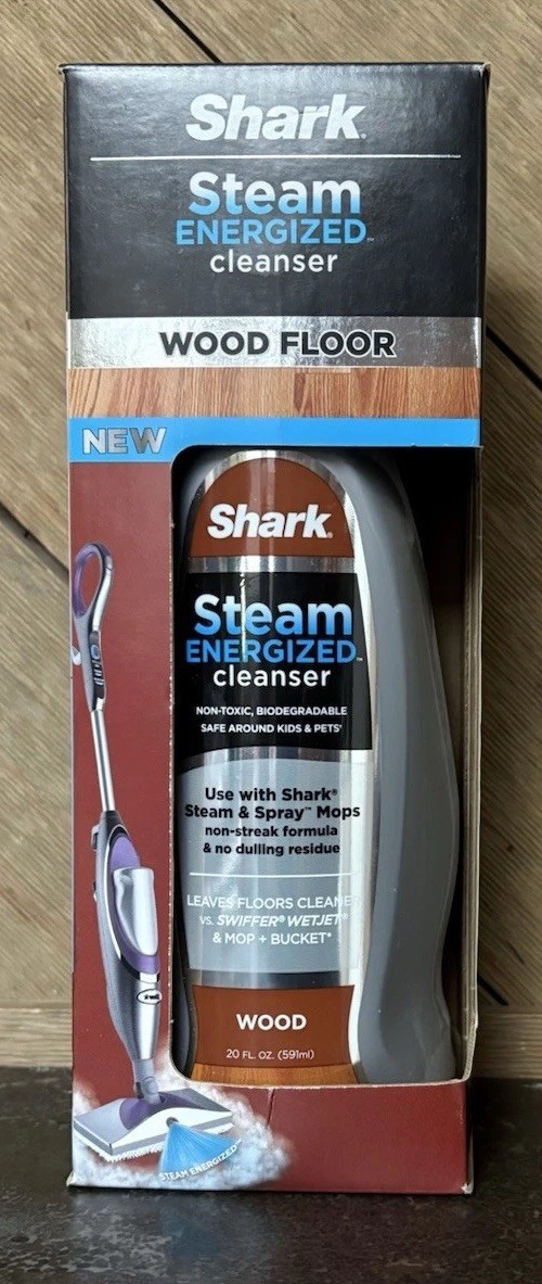 Shark Steam Energized Wood Floor Cleanser Non Toxic No Streak Cleaner 20 oz P10