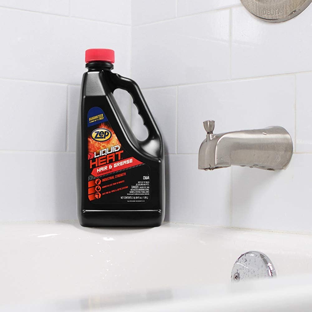Zep Liquid Heat Hair and Grease Clog Dissolver Gel – 64 oz (Case of 6) ZULHG64 –