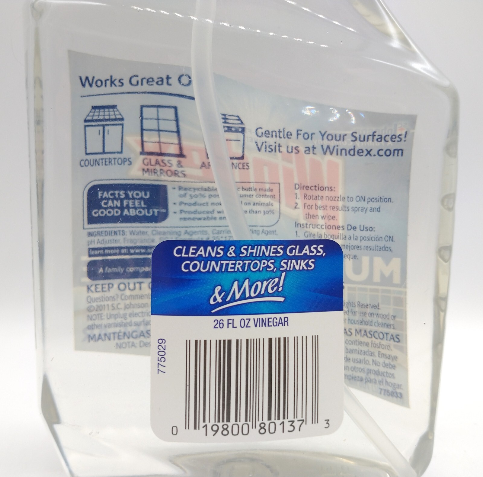 Windex Vinegar Multi-Surface Cleaner, 26 Oz.