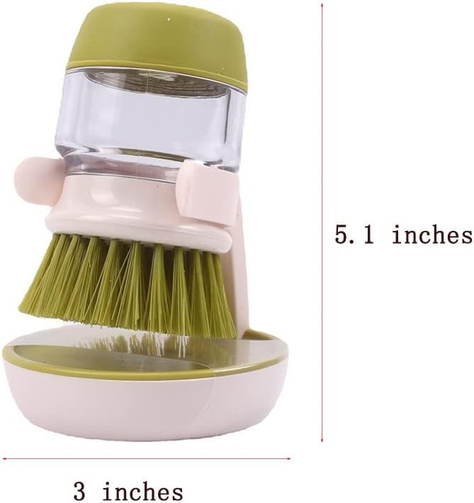 Soap Dispenser Dish Brush – Kitchen Scrub & Cleaning Brush for Dishes