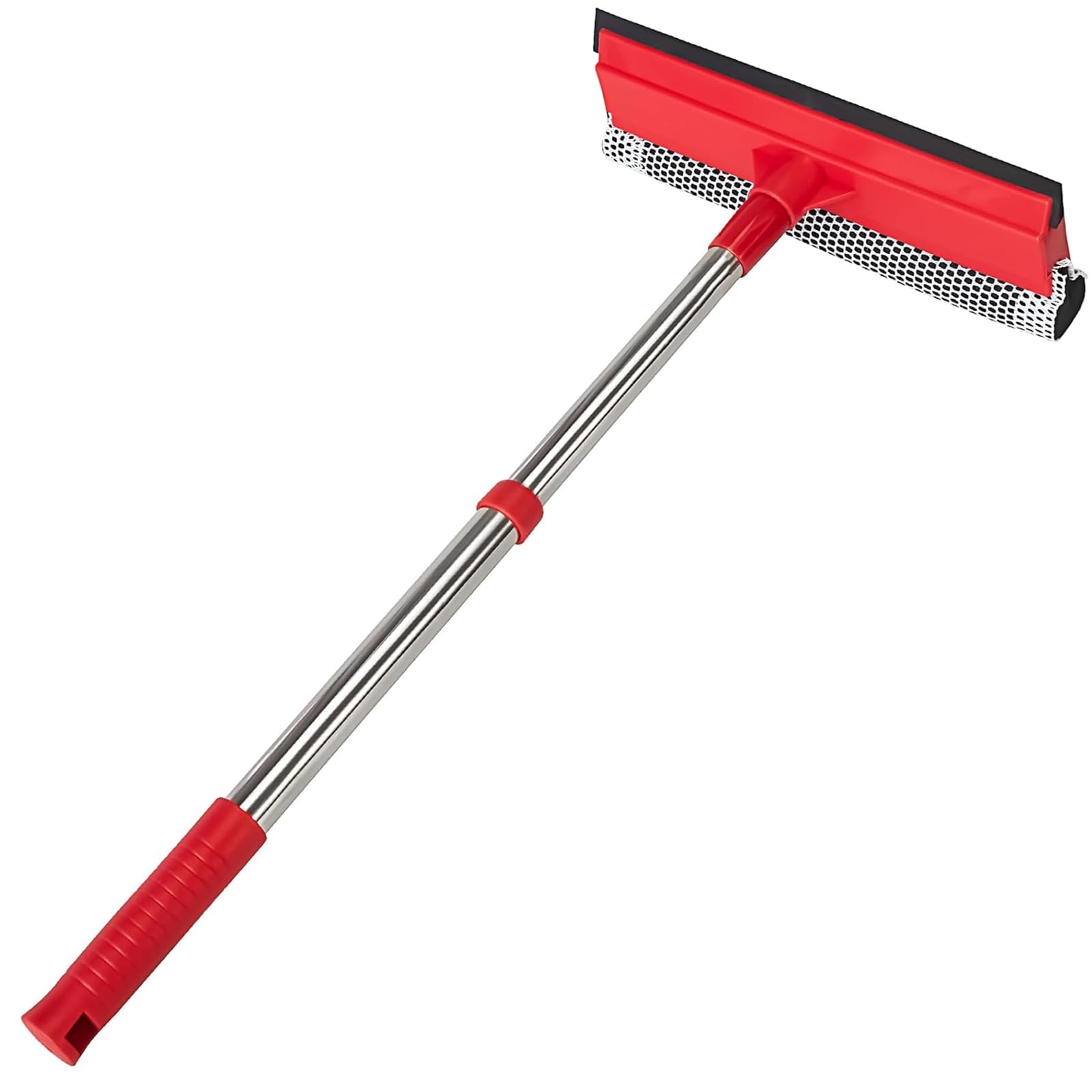2 In 1 Windshield Cleaner Tool Window Squeegee with Retractable Handle