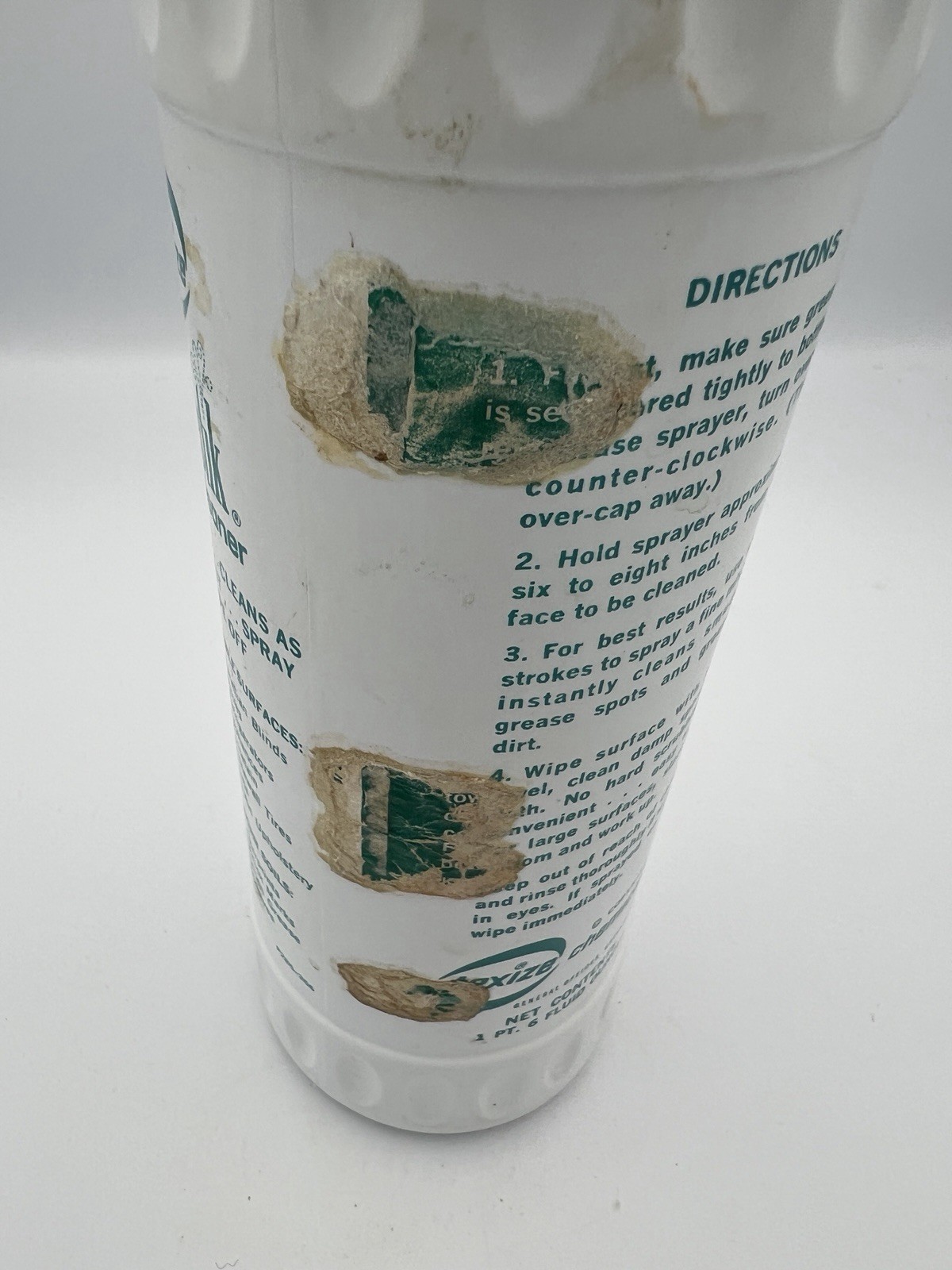 VTG 1967 Fantastik All Purpose Cleaner Spray Bottle 1 Pint Movie TV Prop 60s