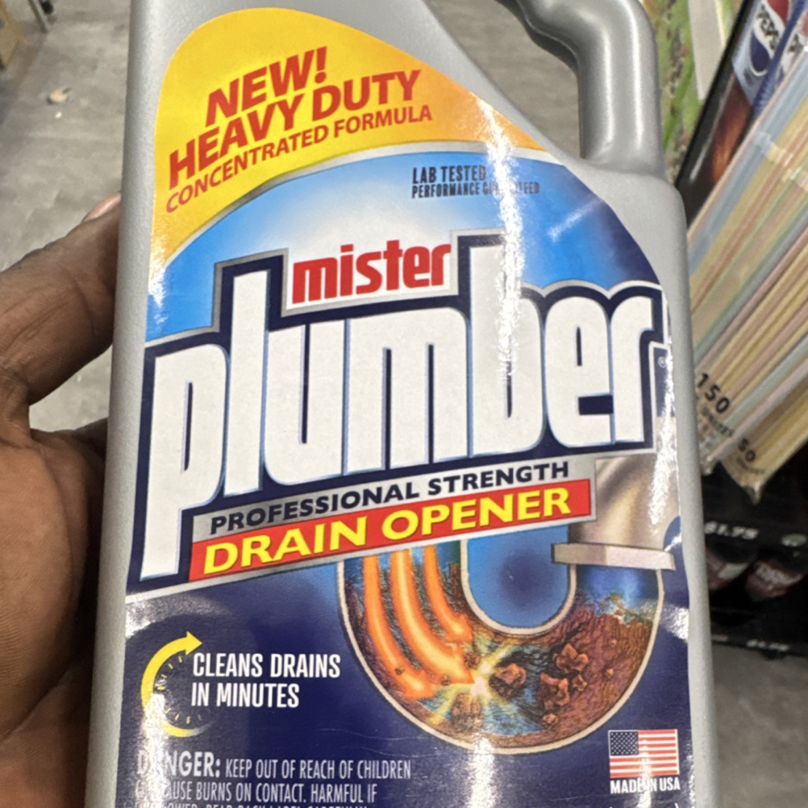 Mister Plumber Professional Strength Drain Opener Heavy Duty Liquid for Sink