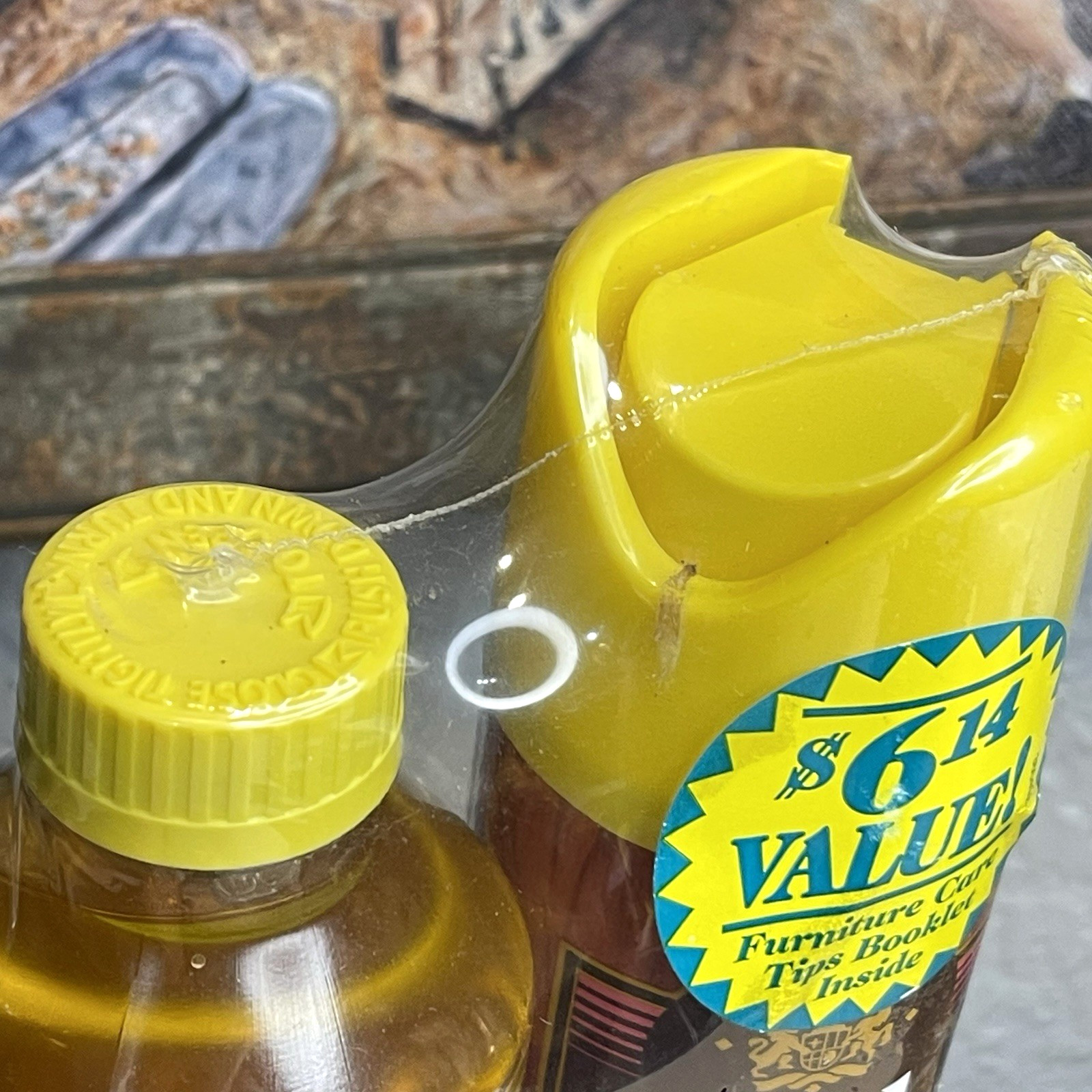 Vintage 1990s Old English Lemon Furniture Polish Aerosol Spray & Liquid Wood Oil