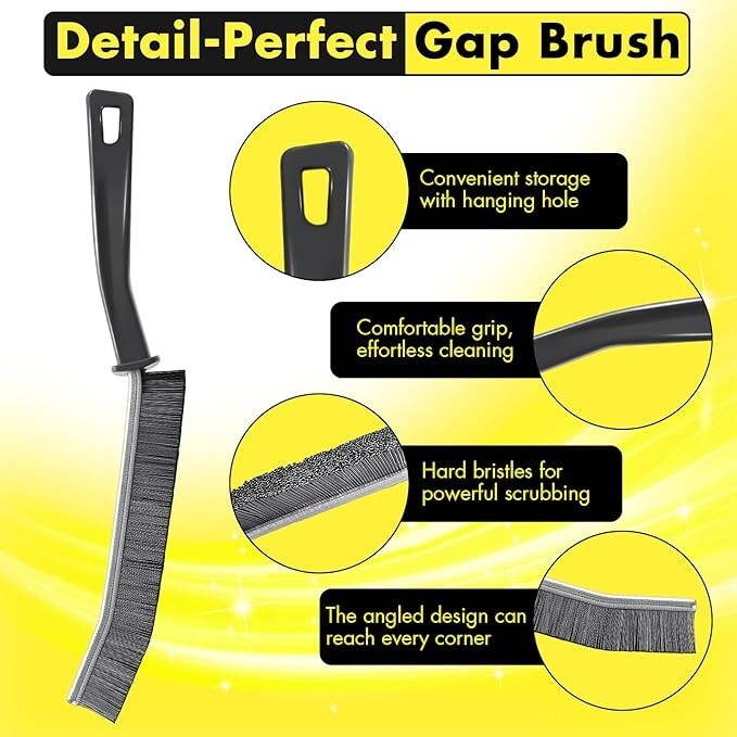 IBB All-Purpose Cleaner Spray 2PCS Crevice Cleaning Brushes for Tile, 6.76oz