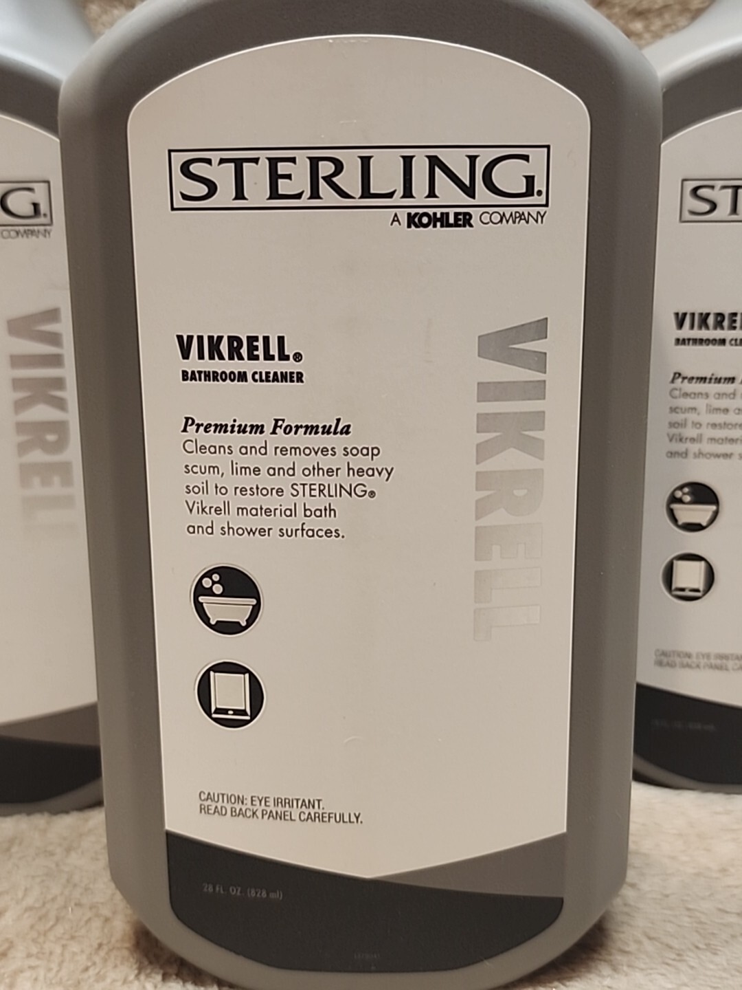 Lot of 3: Kohler-EC23733-NA Sterling Vikrell Cleaner, 28 Fl Oz