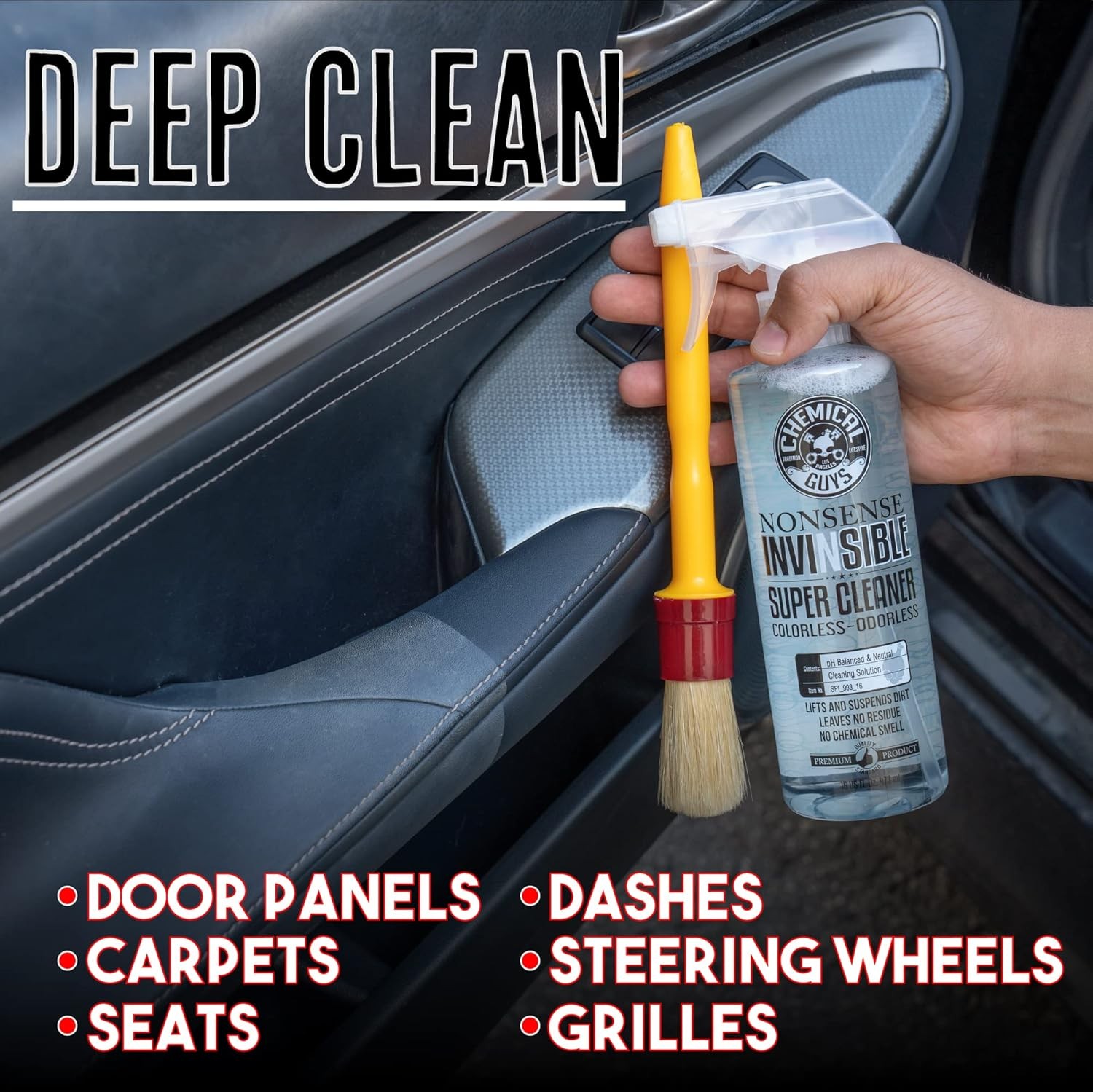 Chemical Guys Nonsense, Odorless Cleaner For Car Interior and Exterior All Purpo