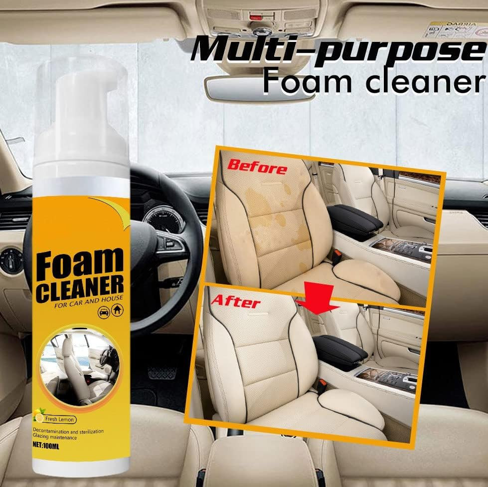 2PCS Multipurpose Foam Cleaner Spray,All-Purpose Household Cleaners for Car and